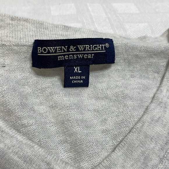 Bowen & Wright V Neck Wool Blend Sweater Men's Size XL - Picture 5 of 10